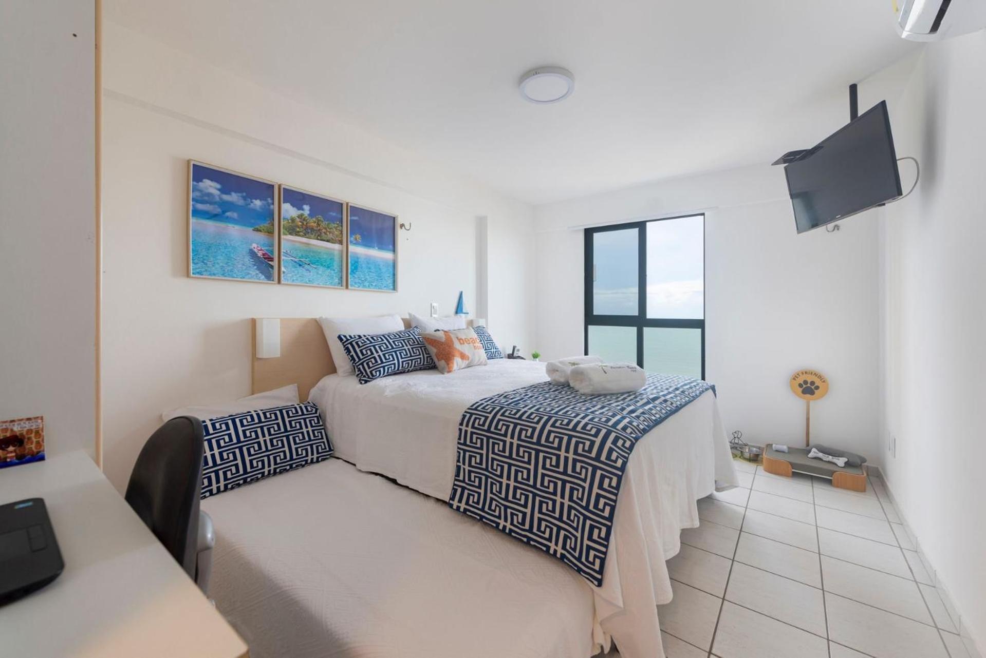 Vista Mar Da Praia De Pontanegra 2 Quartos Wifi 55 Mb Capacidade Para Ate 6 Pessoas E Pet Friendly 纳塔耳 外观 照片